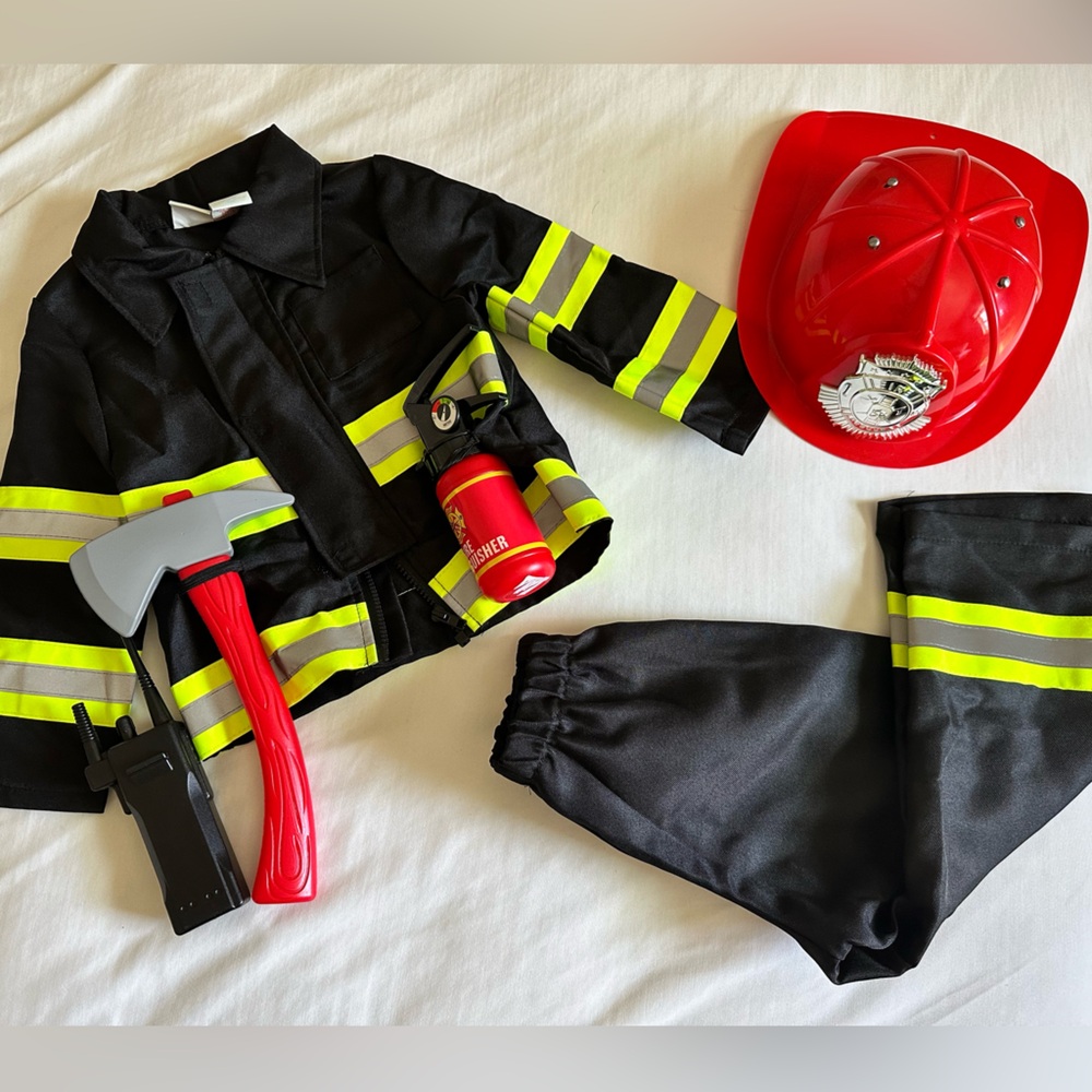 Toddler Firefighter Costume Set